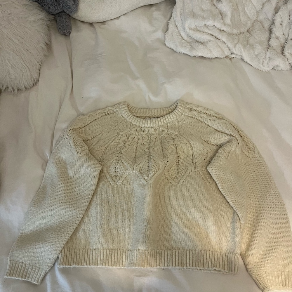Only Cream Knit Sweater